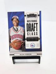 Allen Iverson #2 Basketball Cards 2022 Panini Contenders Historic Draft Class Prices