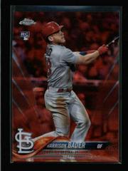 Harrison Bader [Red Wave Refractor] #40 Baseball Cards 2018 Topps Chrome Prices