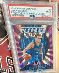 Luka Doncic [Purple Laser] Basketball Cards 2019 Panini Donruss Franchise Features Prices