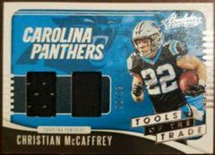 Christian McCaffrey #TTD-CM Football Cards 2019 Panini Absolute Tools of the Trade Double Prices