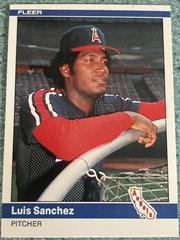 Luis Sanchez #527 Baseball Cards 1984 Fleer Prices