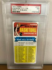 Checklist 111-175 [Black] #101 Basketball Cards 1970 Topps Prices