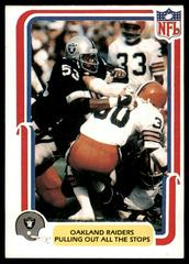 Oakland Raiders [Right on] Football Cards 1980 Fleer Team Action Prices