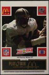 Randy White [Black] #54 Football Cards 1986 McDonald's All Stars Prices