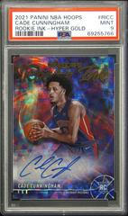 Cade Cunningham [Hyper Gold] Basketball Cards 2021 Panini Hoops Rookie Ink Autographs Prices
