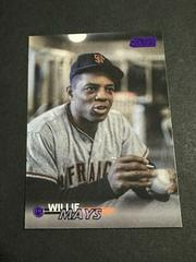 Willie Mays [Purple] Baseball Cards 2023 Stadium Club Prices