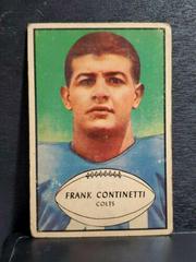 Frank Continetti Football Cards 1953 Bowman Prices