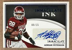 Adrian Peterson [Blue] Football Cards 2022 Panini Immaculate Collegiate Ink Autographs Prices