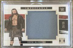 Drew McIntyre Wrestling Cards 2022 Panini Impeccable WWE Jumbo Materials Prices