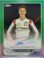 Theo Pourchaire [Green] #CAC-TP Racing Cards 2022 Topps Chrome Formula 1 Autographs Prices