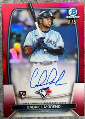 Gabriel Moreno [Red] #CRA-GM Baseball Cards 2023 Bowman Chrome Rookie Autographs Prices