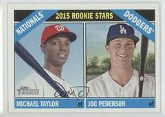 Joc Pederson, Michael Taylor #11 Baseball Cards 2015 Topps Heritage Prices