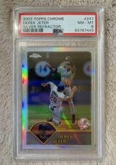 Derek Jeter [Silver Refractor] #247 Baseball Cards 2003 Topps Chrome Prices