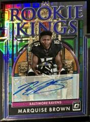 Marquise Brown [Black Pandora] Football Cards 2019 Donruss Optic Rookie Kings Autographs Prices