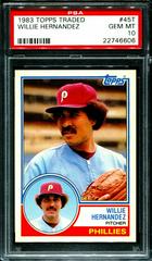 Willie Hernandez #45T Baseball Cards 1983 Topps Traded Prices