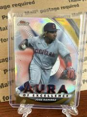 Jose Ramirez [Gold] Baseball Cards 2022 Topps Finest Aura of Excellence Prices