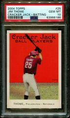 Jim Thome [Batting] #25 Baseball Cards 2004 Topps Cracker Jack Prices