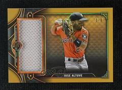Jose Altuve [Gold] #SJR1-JA2 Baseball Cards 2022 Topps Triple Threads Single Jumbo Relics Prices