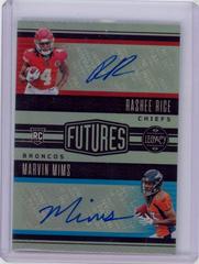 Rashee Rice, Marvin Mims Football Cards 2023 Panini Legacy Futures Ink Combos Autographs Prices