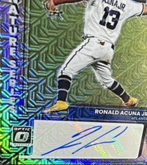 Ronald Acuna Jr. [Mojo] #SIGS-RA Baseball Cards 2022 Panini Donruss Optic Signature Series Prices