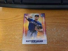 Matthew Allan [Orange Refractor] Baseball Cards 2021 Bowman Chrome Mega Box Mojo Dawn of Glory Prices