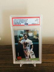 Rickey Henderson #38 Baseball Cards 1994 Stadium Club Members Only 50 Prices