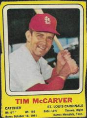 Tim McCarver [Hand Cut] Baseball Cards 1969 Transogram Prices
