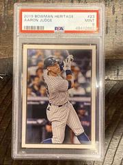 Aaron Judge Baseball Cards 2019 Bowman Heritage Prices