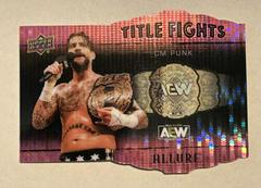 CM Punk [Pink] #TF-19 Wrestling Cards 2022 Upper Deck Allure AEW Title Fights Prices