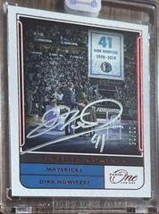 Dirk Nowitzki [Red] Basketball Cards 2021 Panini One and One Timeless Moments Autographs Prices
