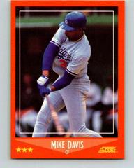 Mike Davis #53T Baseball Cards 1988 Score Traded Prices