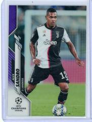 Alex Sandro [Purple Refractor] Soccer Cards 2019 Topps Chrome UEFA Champions League Prices
