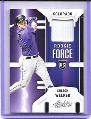 Colton Welker #RF-CW Baseball Cards 2022 Panini Absolute Rookie Force Prices