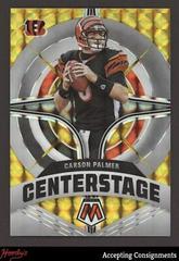 Carson Palmer [Gold] Football Cards 2022 Panini Mosaic Center Stage Prices