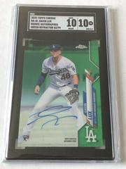 Gavin Lux [Green Refractor] #RA-GL Baseball Cards 2020 Topps Chrome Rookie Autographs Prices