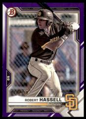 Robert Hassell [Purple] Baseball Cards 2021 Bowman Paper Prospects Prices