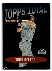 Todd Helton #TT23 Baseball Cards 2002 Topps Total Topps Prices