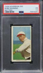 Rube Manning [Batting] #NNO Baseball Cards 1909 T206 Sovereign 350 Prices