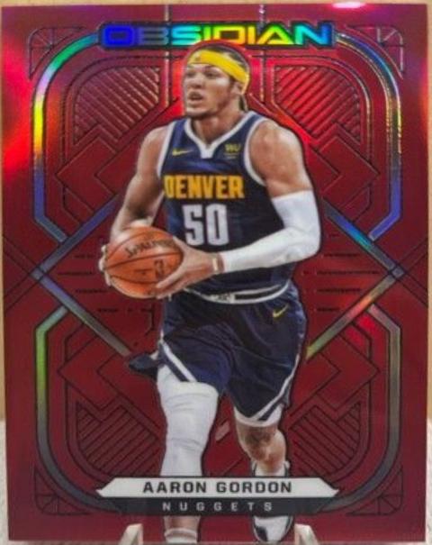 Aaron Gordon [Red] #33 Basketball Cards 2020 Panini Obsidian