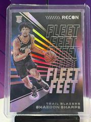 Shaedon Sharpe #14 Basketball Cards 2022 Panini Recon Fleet Feet Prices