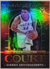 Giannis Antetokounmpo [Hyper Green] #7 Basketball Cards 2021 Panini Hoops High Court Prices