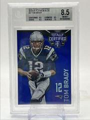 Tom Brady [Mirror Platinum Blue] #57 Football Cards 2014 Panini Totally Certified Prices