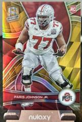 Paris Johnson Jr. [Gold] #15 Football Cards 2023 Panini Chronicles Draft Picks Spectra Prices