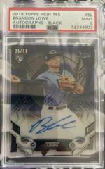 Brandon Lowe [Black] #BL Baseball Cards 2019 Topps High Tek Autographs Prices