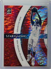 Zion Williamson [Red Pulsar] #4 Basketball Cards 2021 Panini Donruss Optic Star Gazing Prices