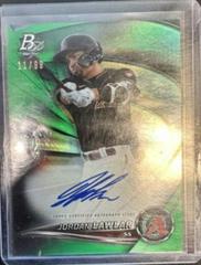 Jordan Lawlar [Green Autograph] #TOP-72 Baseball Cards 2022 Bowman Platinum Top Prospects Prices