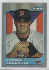 Javier Valentin [Refractor] #134 Baseball Cards 1997 Bowman Chrome International Prices