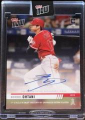 Shohei Ohtani [Autograph] #371A Baseball Cards 2019 Topps Now Prices