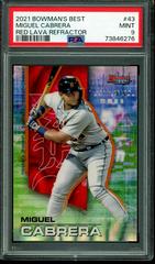 Miguel Cabrera [Red Lava Refractor] #43 Baseball Cards 2021 Bowman’s Best Prices