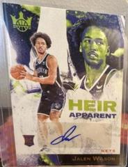 Jalen Wilson [Amber] #33 Basketball Cards 2023 Panini Court Kings Heir Apparent Prices